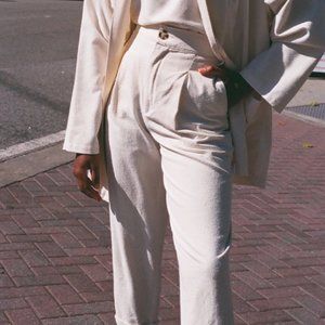 Na Nin Oliver Raw Silk Pants